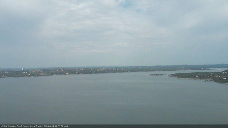 Lake Travis webcam, June 11, 2019 9:05 AM CT