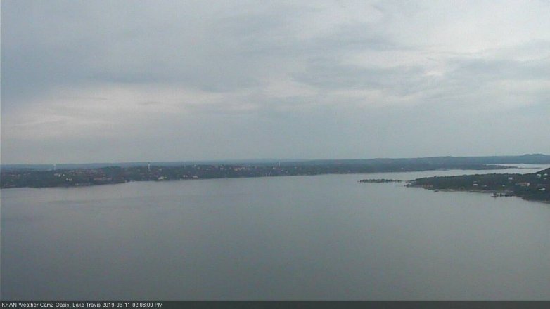 Lake Travis webcam, June 11, 2019 1:10 PM CT