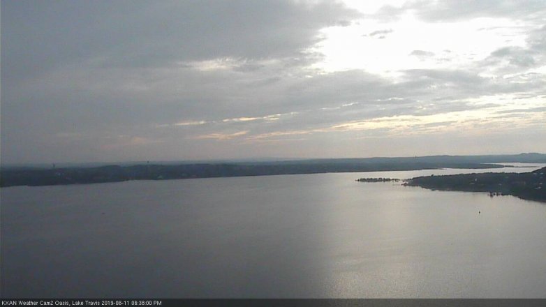 Lake Travis webcam, June 11, 2019 5:40 PM CT