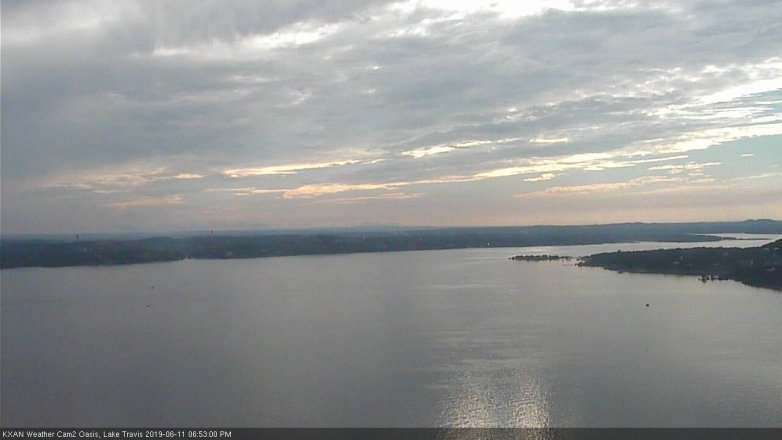 Lake Travis webcam, June 11, 2019 5:55 PM CT