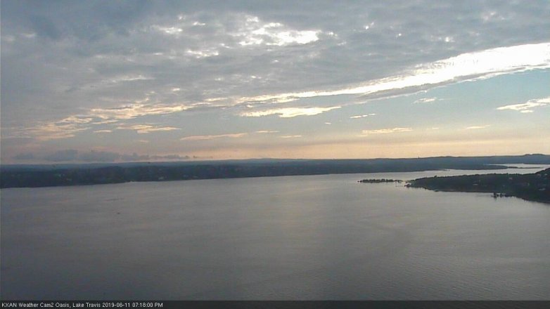 Lake Travis webcam, June 11, 2019 6:20 PM CT