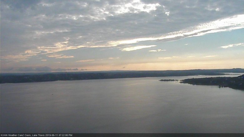 Lake Travis webcam, June 11, 2019 6:25 PM CT