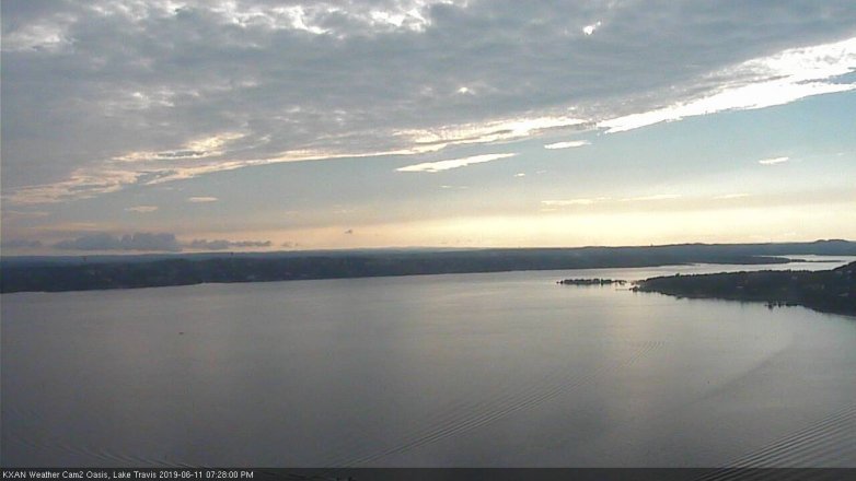Lake Travis webcam, June 11, 2019 6:30 PM CT