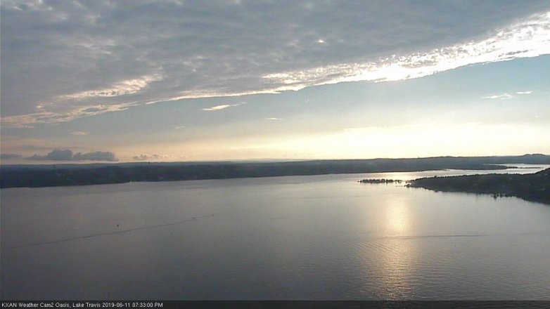 Lake Travis webcam, June 11, 2019 6:35 PM CT