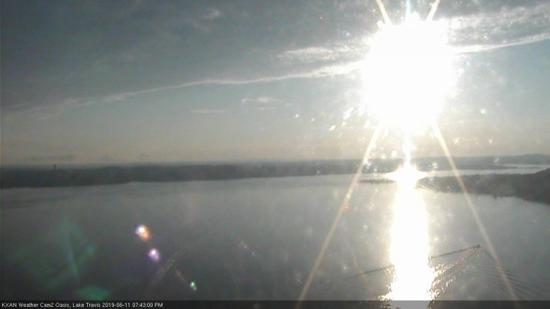 Lake Travis webcam, June 11, 2019 6:45 PM CT