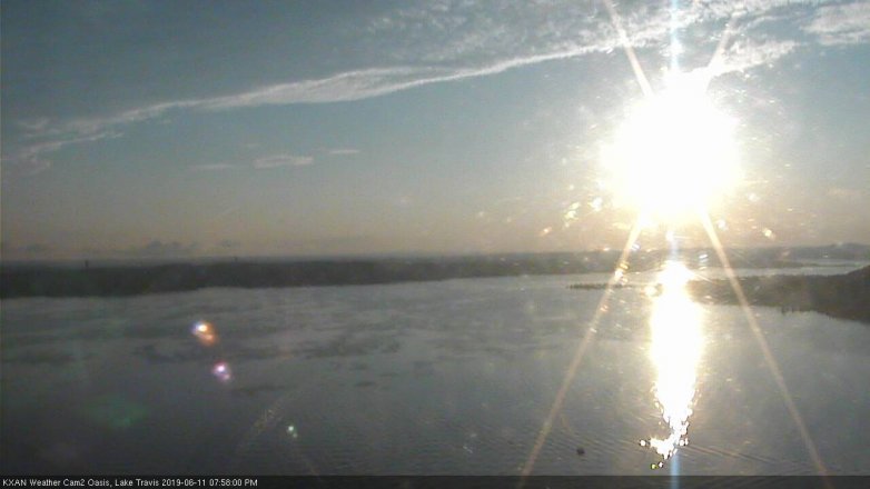 Lake Travis webcam, June 11, 2019 7:00 PM CT