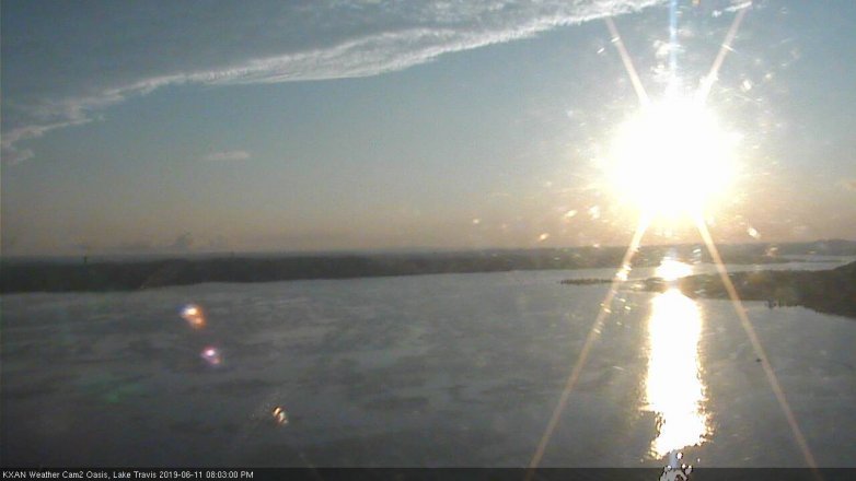 Lake Travis webcam, June 11, 2019 7:05 PM CT