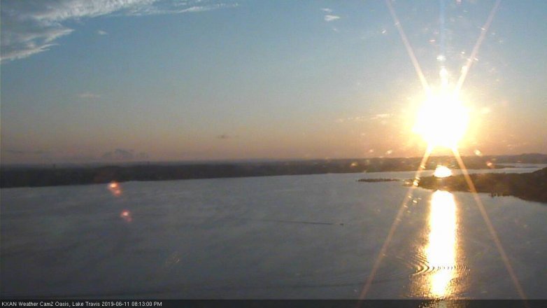 Lake Travis webcam, June 11, 2019 7:15 PM CT