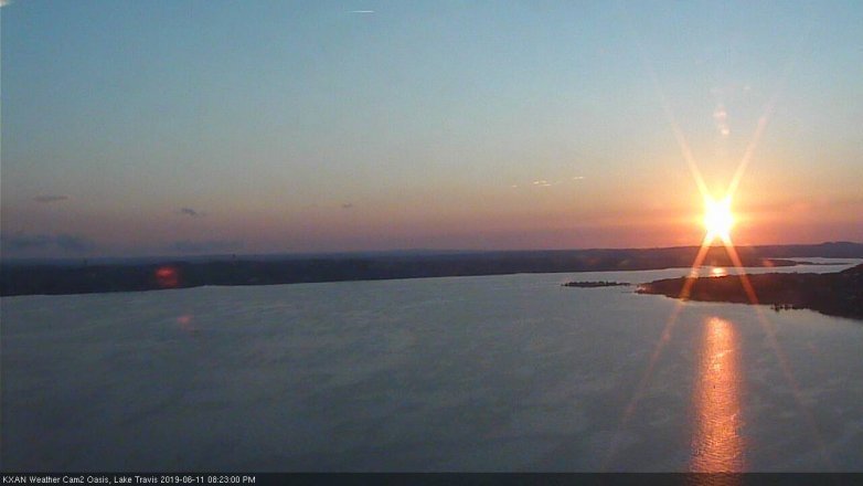 Lake Travis webcam, June 11, 2019 7:25 PM CT
