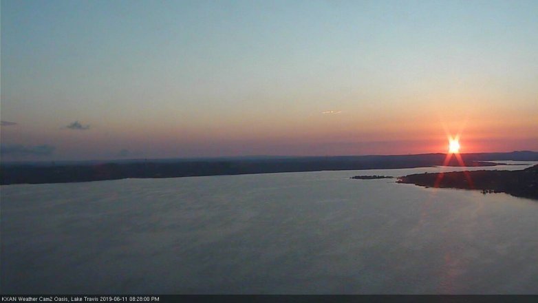 Lake Travis webcam, June 11, 2019 7:30 PM CT