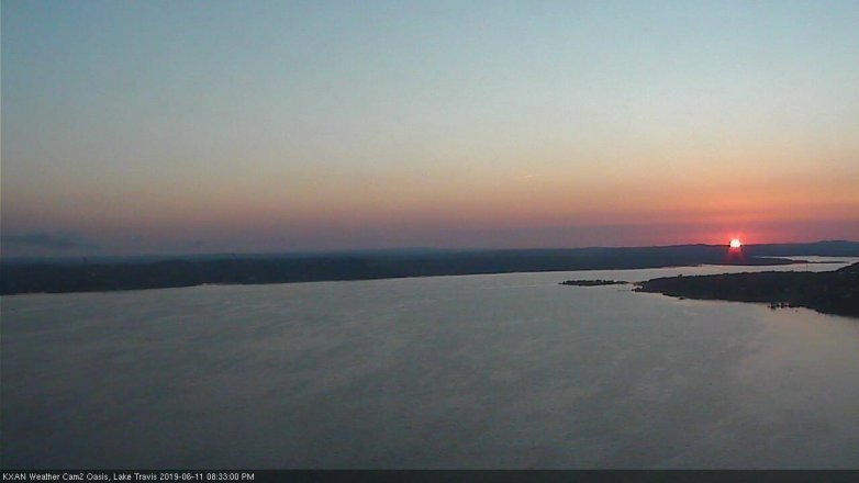 Lake Travis webcam, June 11, 2019 7:35 PM CT