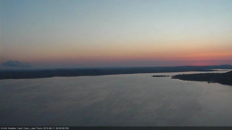 Lake Travis webcam, June 11, 2019 7:40 PM CT