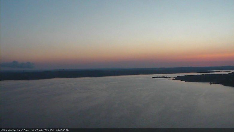 Lake Travis webcam, June 11, 2019 7:45 PM CT
