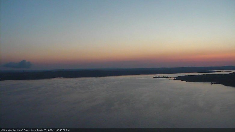 Lake Travis webcam, June 11, 2019 7:50 PM CT