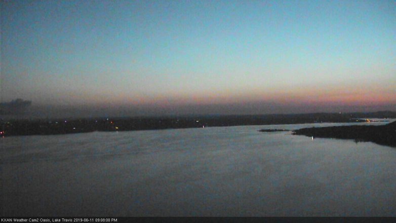 Lake Travis webcam, June 11, 2019 8:10 PM CT
