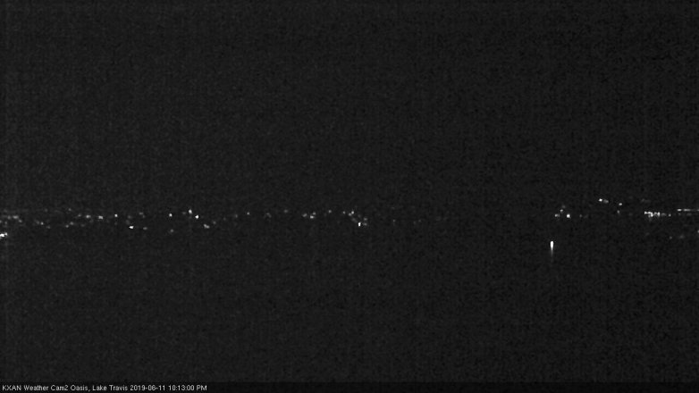 Lake Travis webcam, June 11, 2019 9:15 PM CT