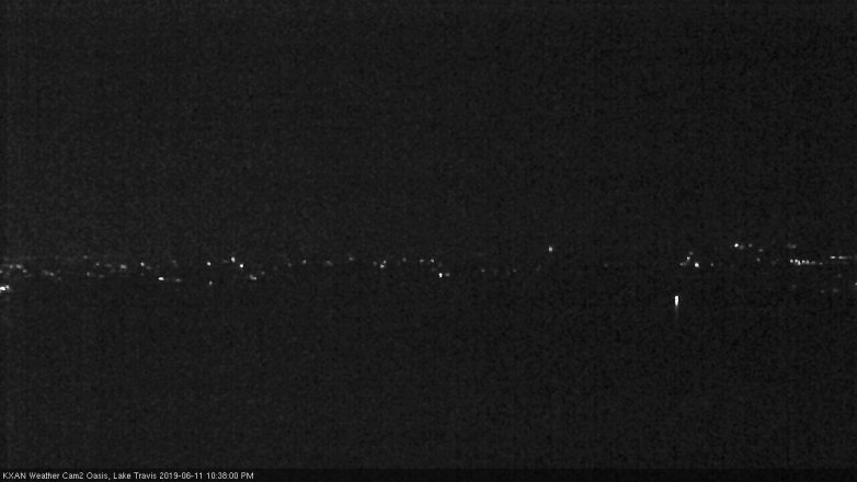 Lake Travis webcam, June 11, 2019 9:40 PM CT