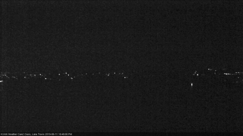 Lake Travis webcam, June 11, 2019 9:50 PM CT
