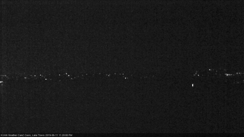 Lake Travis webcam, June 11, 2019 10:30 PM CT