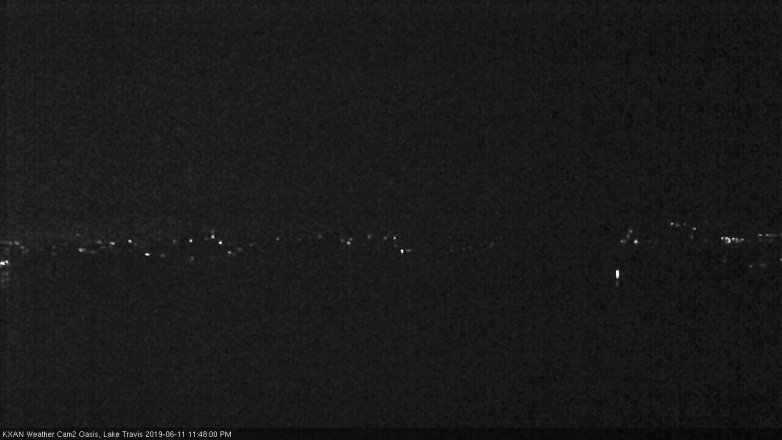 Lake Travis webcam, June 11, 2019 10:50 PM CT