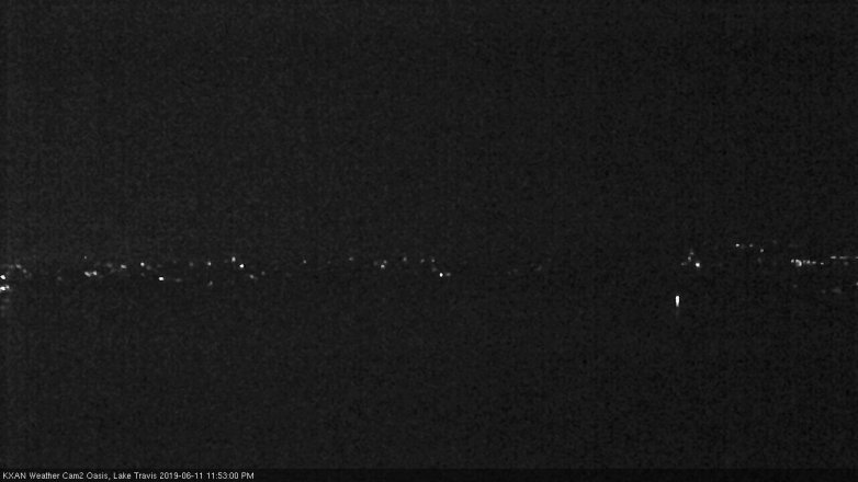 Lake Travis webcam, June 11, 2019 10:55 PM CT