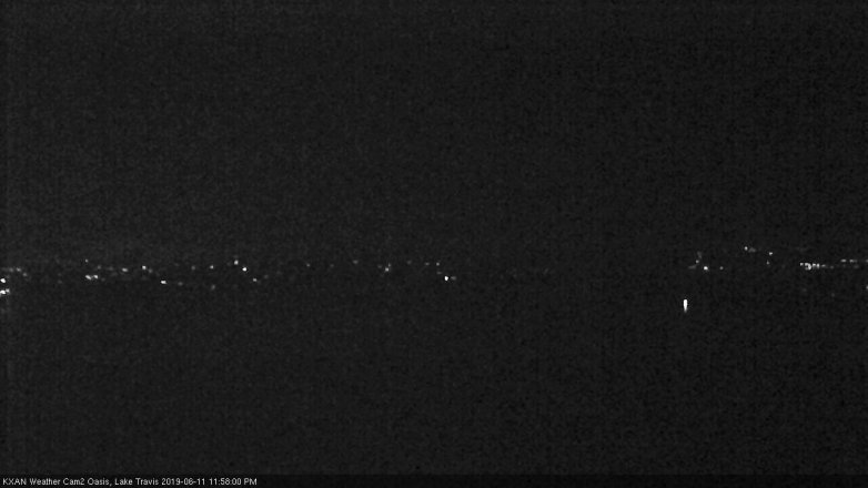 Lake Travis webcam, June 11, 2019 11:00 PM CT