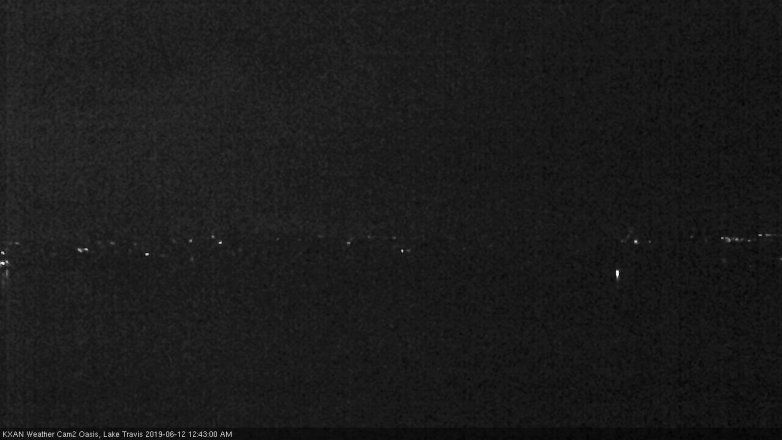 Lake Travis webcam, June 11, 2019 11:45 PM CT
