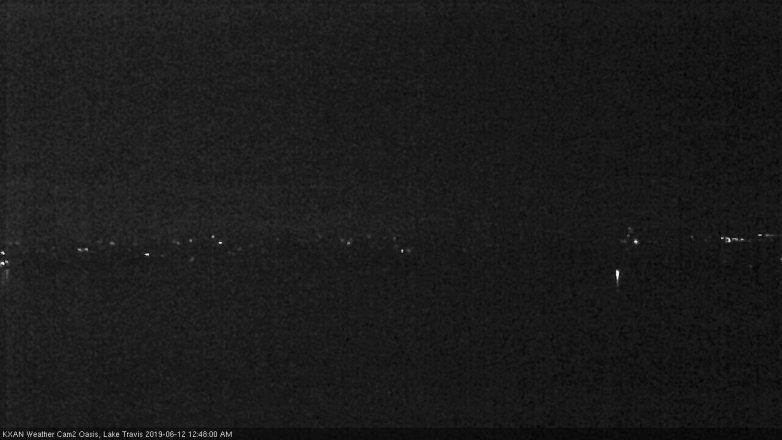 Lake Travis webcam, June 11, 2019 11:50 PM CT