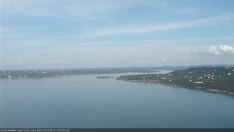 Lake Travis webcam, June 12, 2019 9:05 AM CT