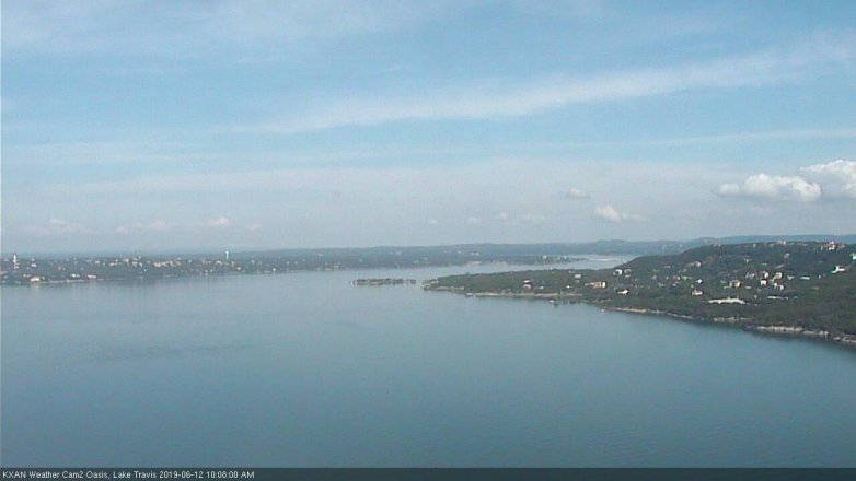 Lake Travis webcam, June 12, 2019 9:10 AM CT