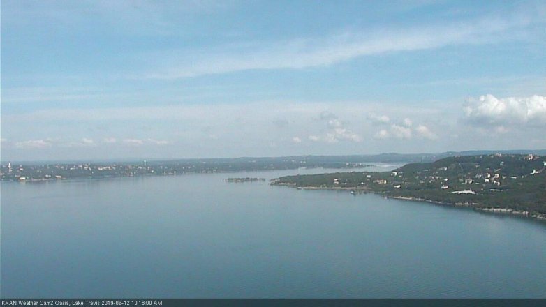 Lake Travis webcam, June 12, 2019 9:20 AM CT
