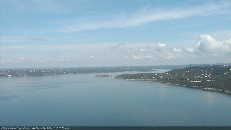 Lake Travis webcam, June 12, 2019 9:25 AM CT