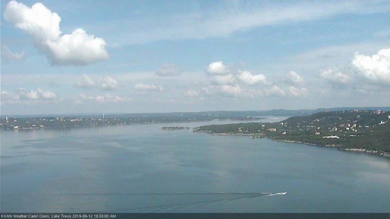 Lake Travis webcam, June 12, 2019 9:35 AM CT