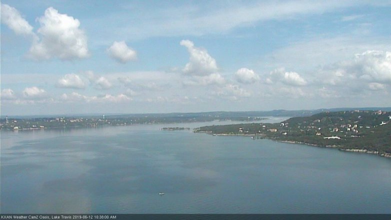 Lake Travis webcam, June 12, 2019 9:40 AM CT