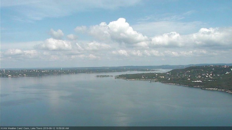 Lake Travis webcam, June 12, 2019 10:00 AM CT