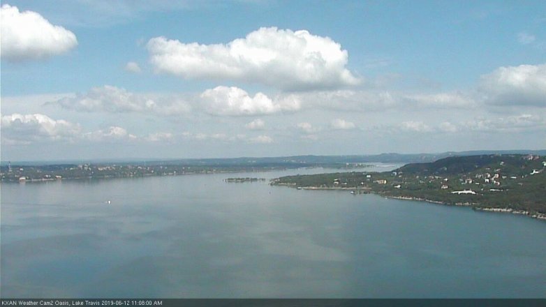 Lake Travis webcam, June 12, 2019 10:10 AM CT