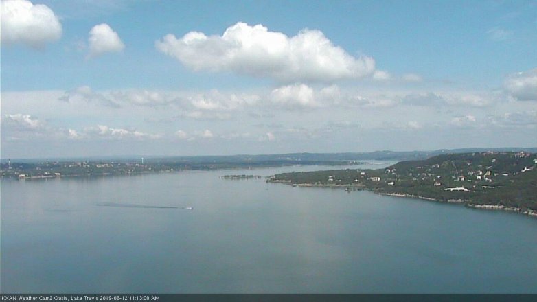 Lake Travis webcam, June 12, 2019 10:15 AM CT