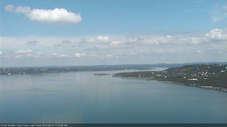 Lake Travis webcam, June 12, 2019 10:25 AM CT