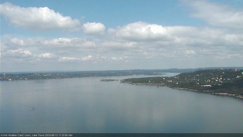 Lake Travis webcam, June 12, 2019 10:35 AM CT