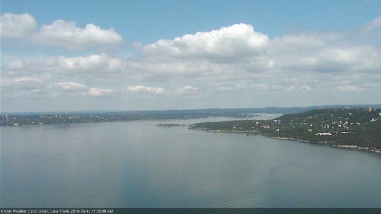 Lake Travis webcam, June 12, 2019 10:40 AM CT