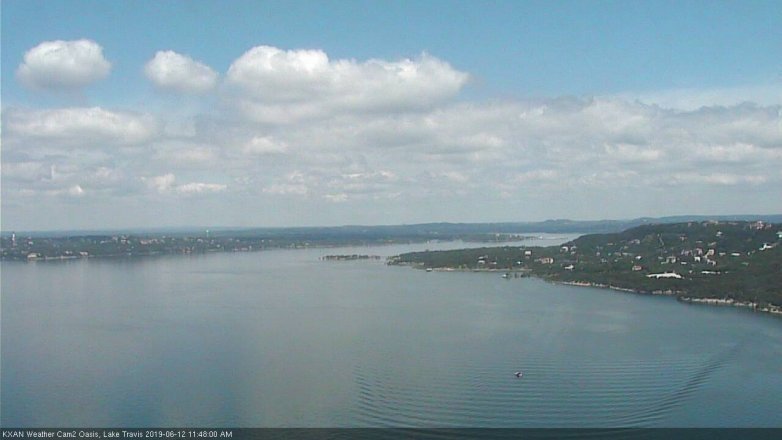 Lake Travis webcam, June 12, 2019 10:50 AM CT