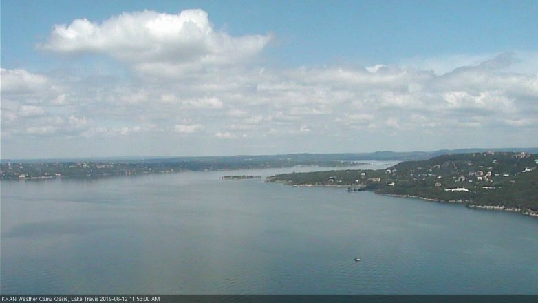 Lake Travis webcam, June 12, 2019 10:55 AM CT