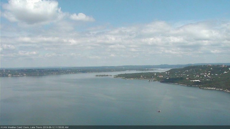 Lake Travis webcam, June 12, 2019 11:00 AM CT