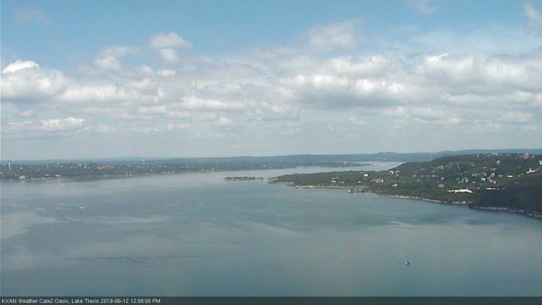 Lake Travis webcam, June 12, 2019 11:10 AM CT