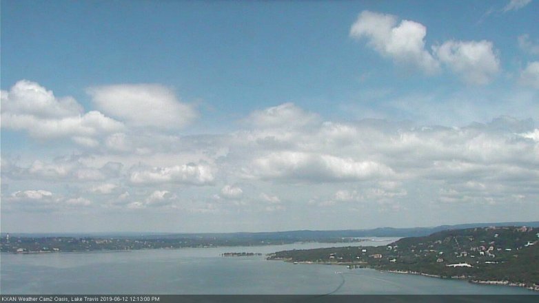 Lake Travis webcam, June 12, 2019 11:15 AM CT
