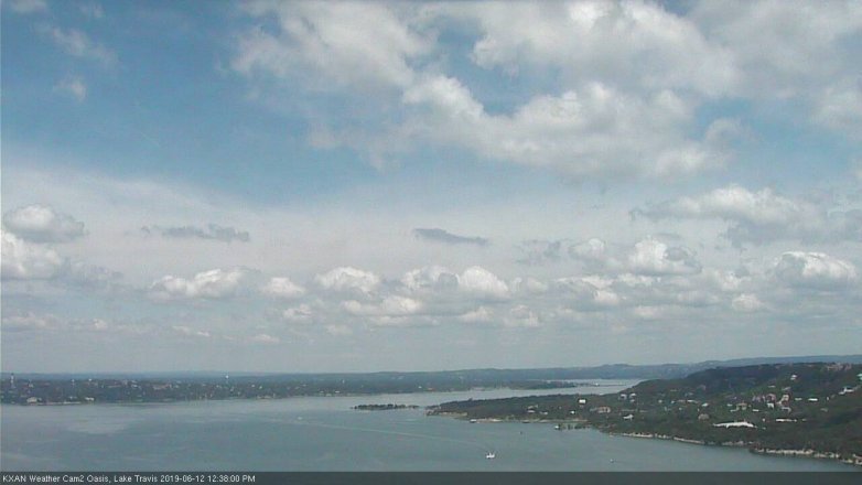 Lake Travis webcam, June 12, 2019 11:40 AM CT