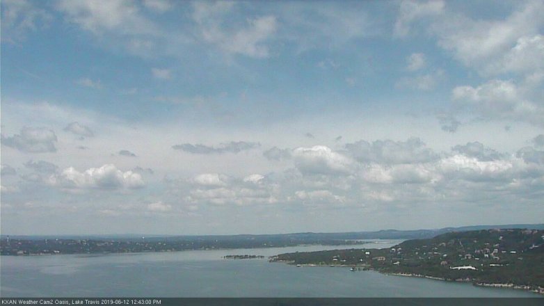 Lake Travis webcam, June 12, 2019 11:45 AM CT