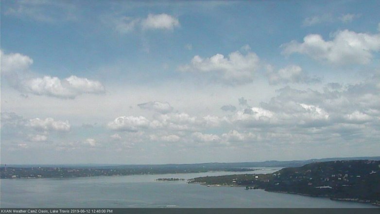 Lake Travis webcam, June 12, 2019 11:50 AM CT