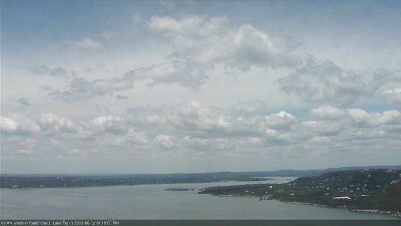 Lake Travis webcam, June 12, 2019 12:20 PM CT