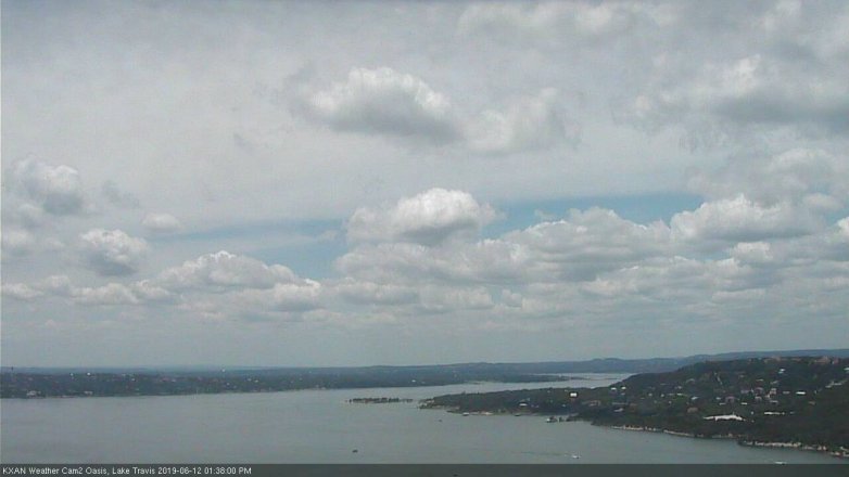 Lake Travis webcam, June 12, 2019 12:40 PM CT